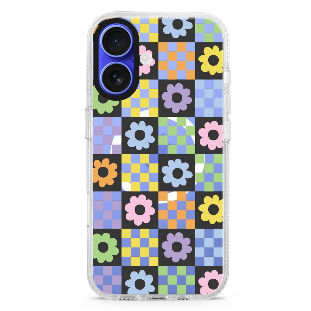 Flowers Magsafe 兼容水晶透明保護殼