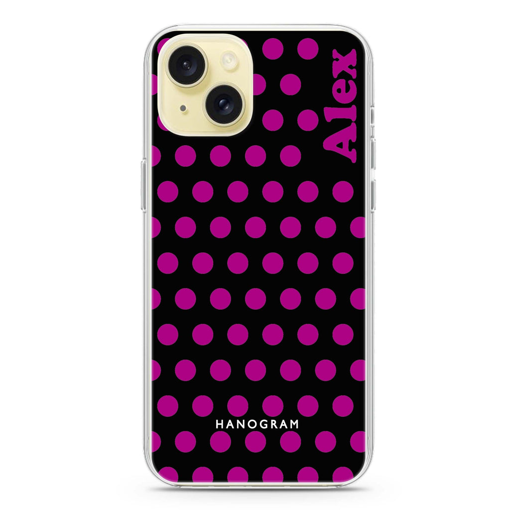 Wave Dots iPhone 15 Plus Magsafe 兼容水晶透明保護殼