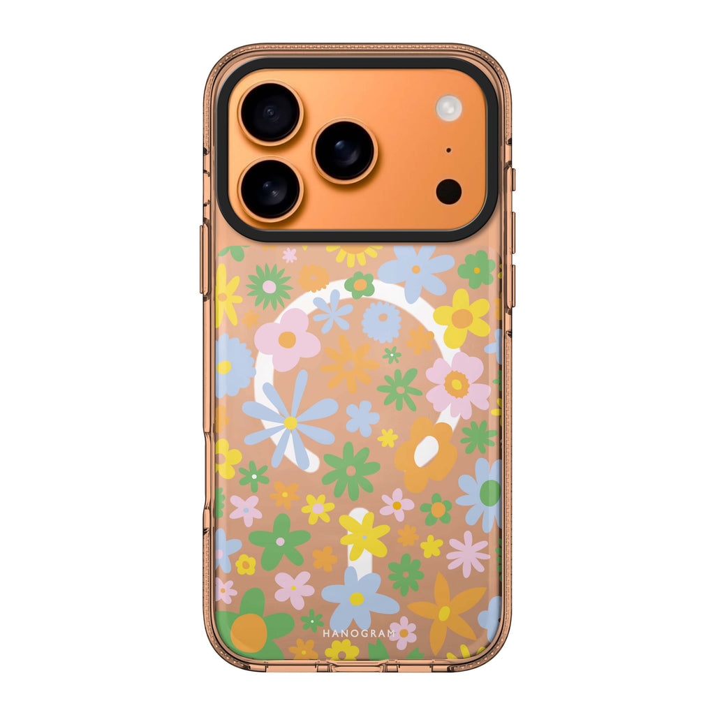 Flowers 款式 2 iPhone 17 Pro Max MagSafe 水晶透明保護殼 花卉圖案設計 圖1
