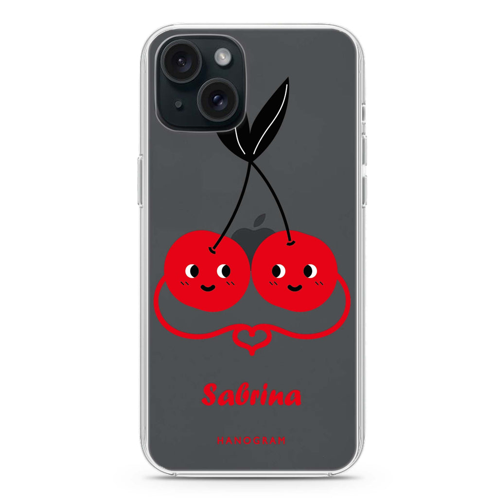 Lovely Cherries I iPhone 15 水晶透明保護殼