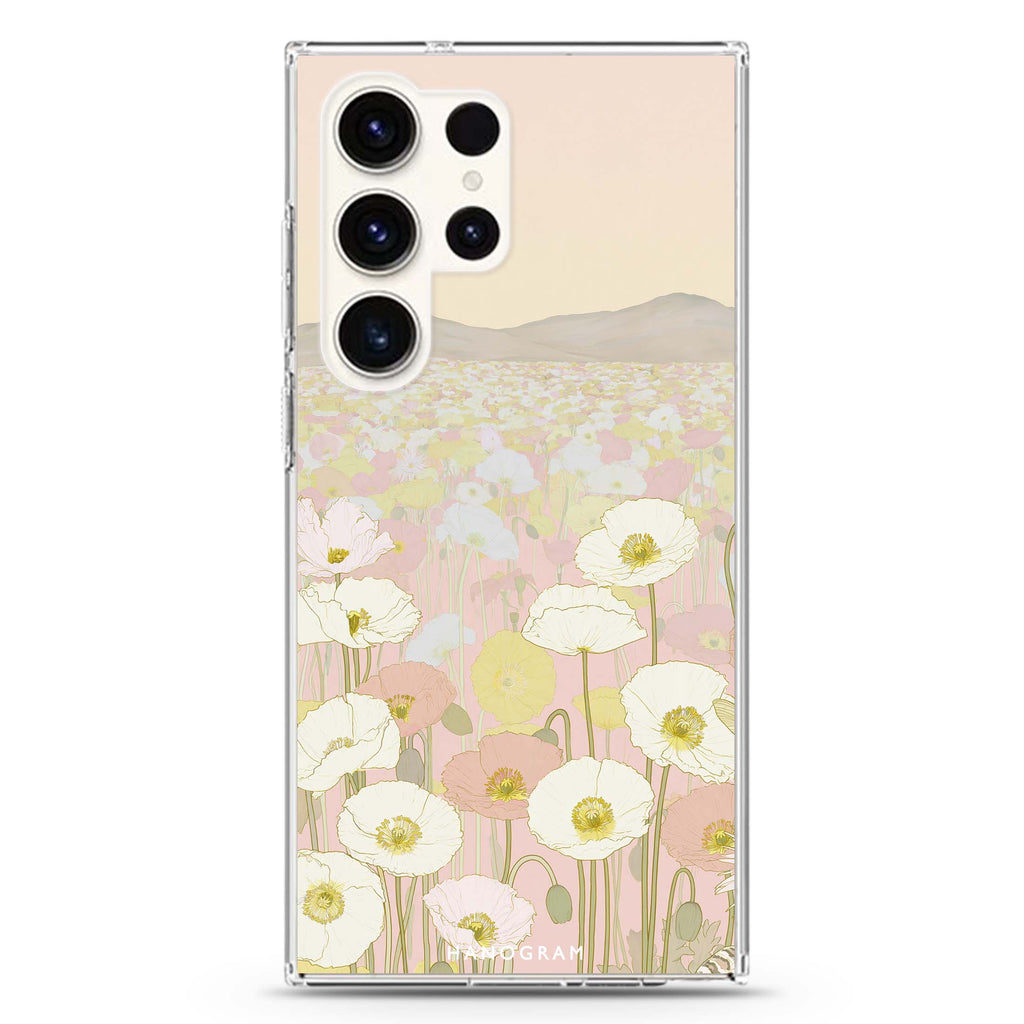 Poppies at First Blush Samsung Galaxy 水晶透明保護殼