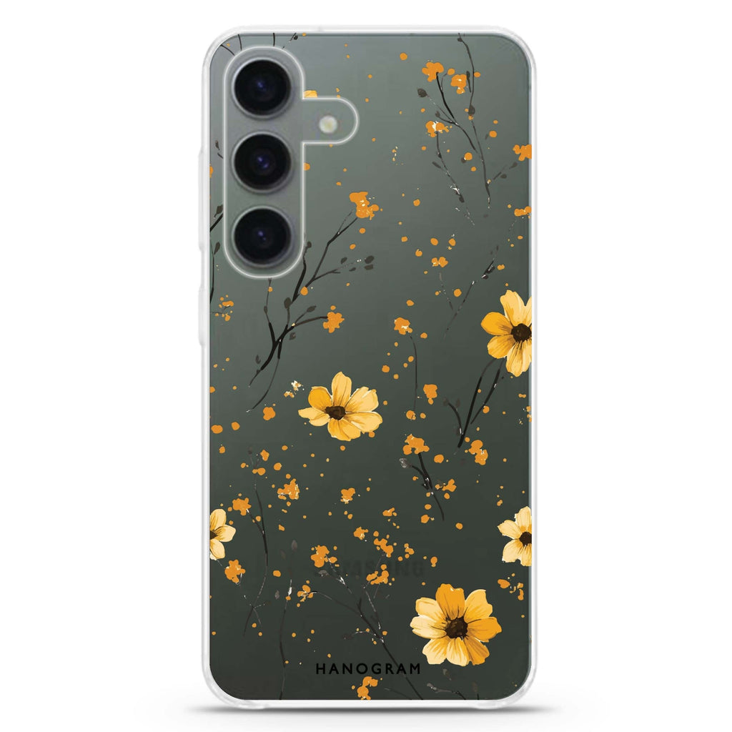 Golden Whisper Samsung Galaxy S26/S25/S24 水晶透明保護殼正面展示