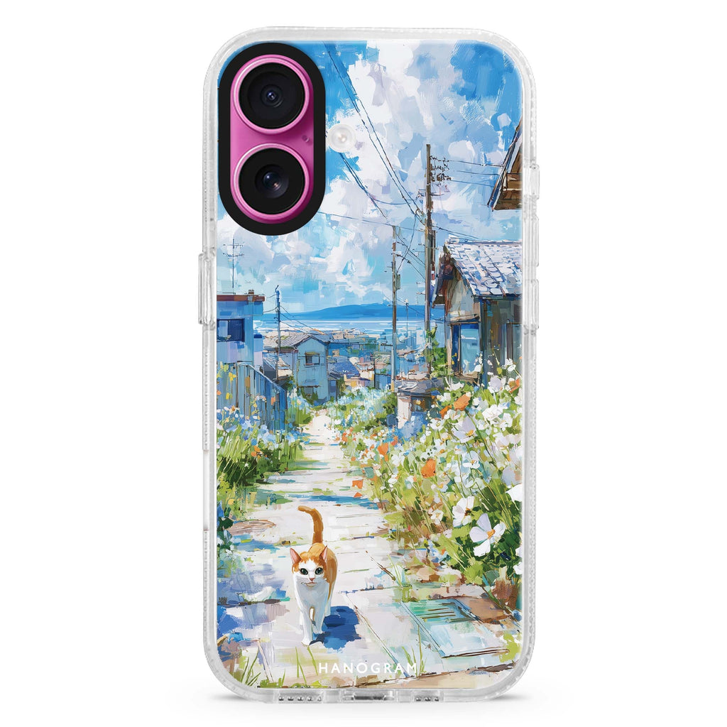 Flowers by the Path Magsafe 兼容水晶透明保護殼