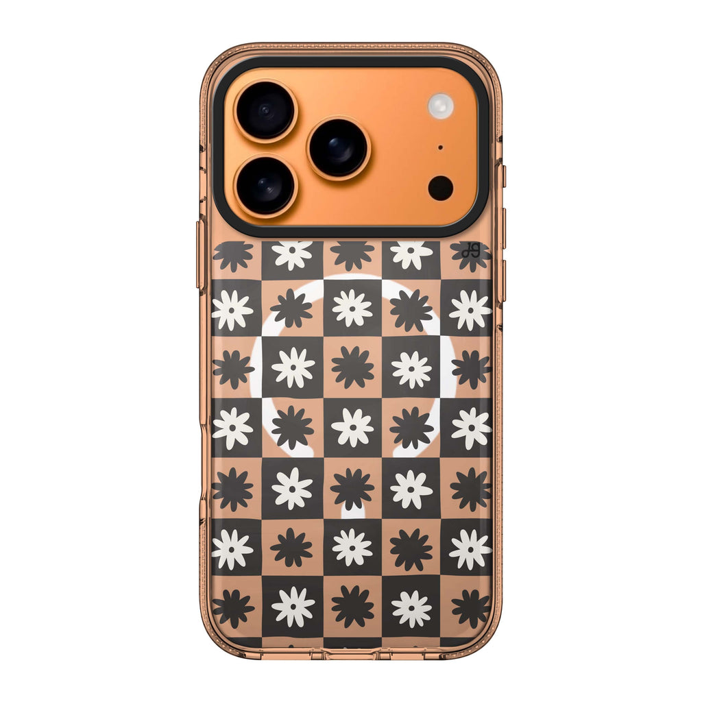 Flowers 款式 6 iPhone 17 Pro Max MagSafe 水晶透明保護殼 花卉圖案設計 圖1