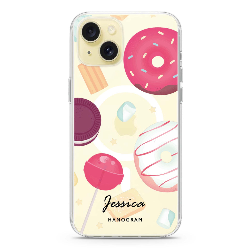 Taste of Candy iPhone 15 Magsafe 兼容水晶透明保護殼
