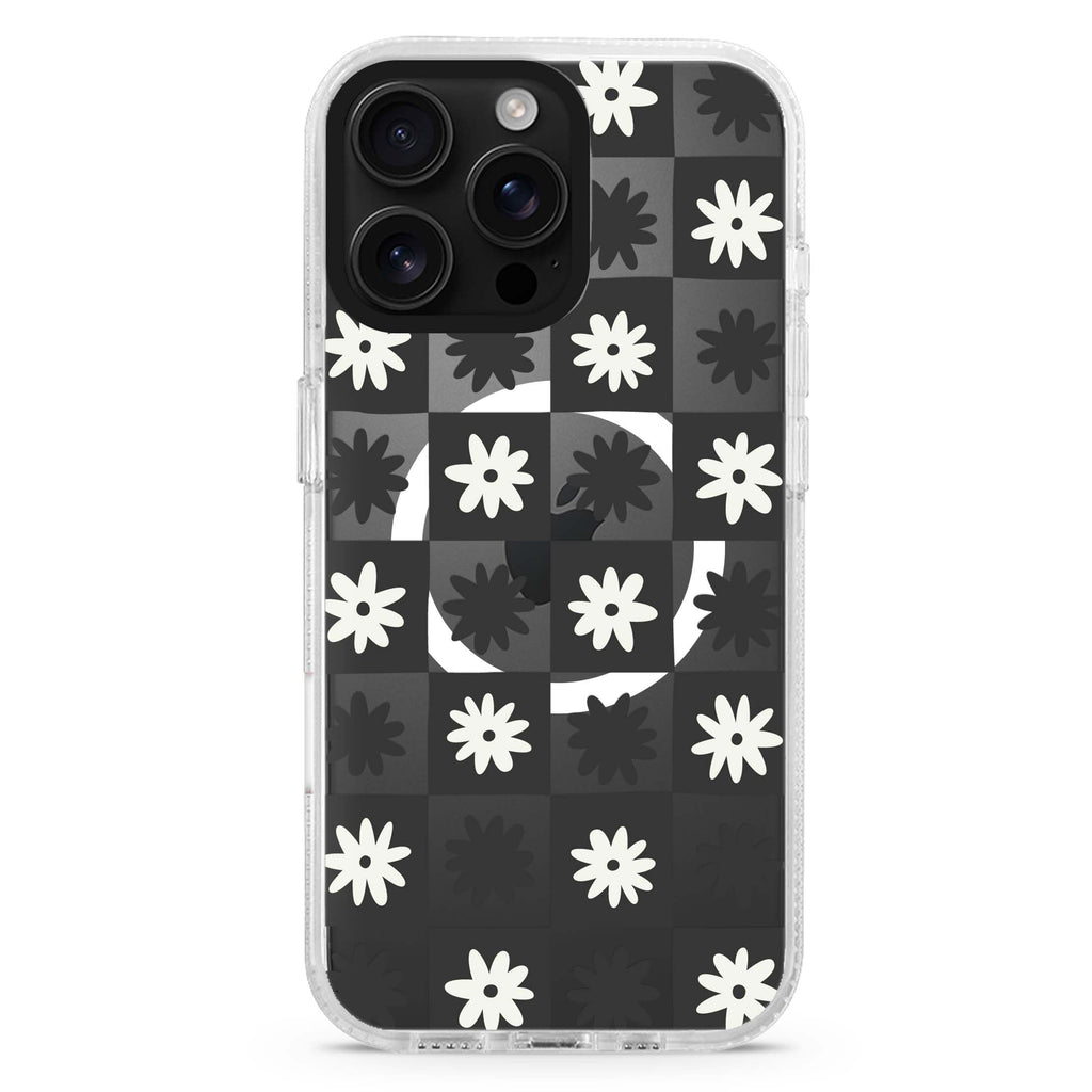 Flowers Magsafe 兼容水晶透明保護殼