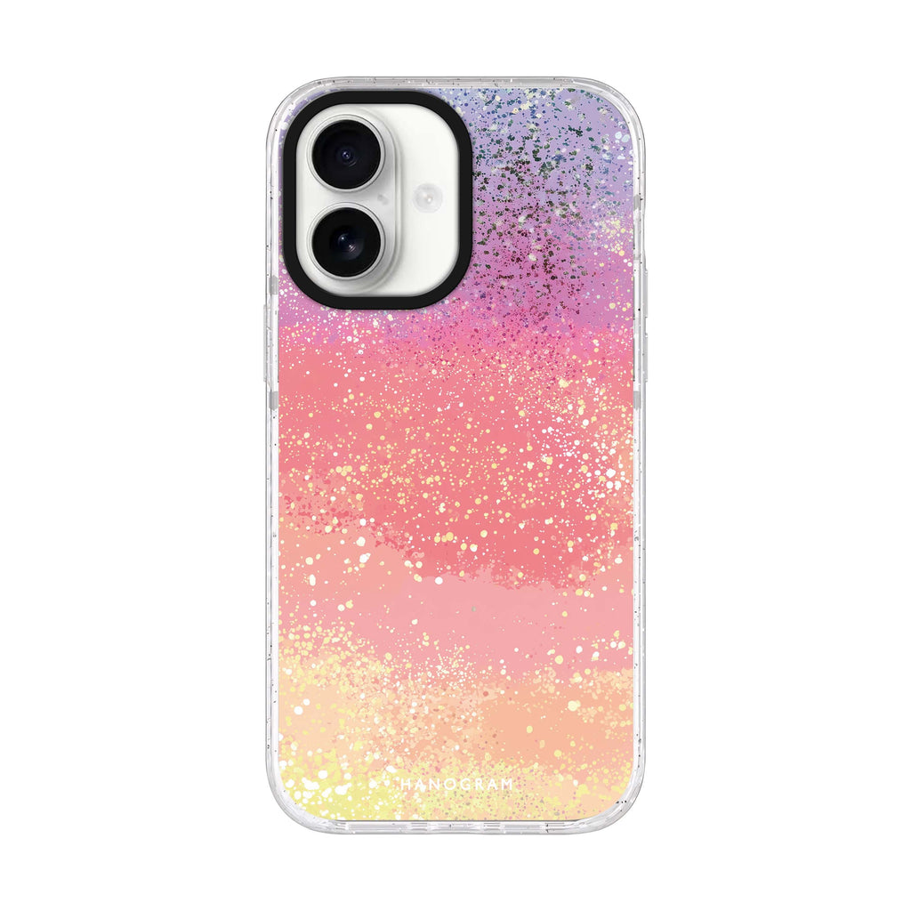 Pastel Prism iPhone 17 水晶透明保護殼正面展示