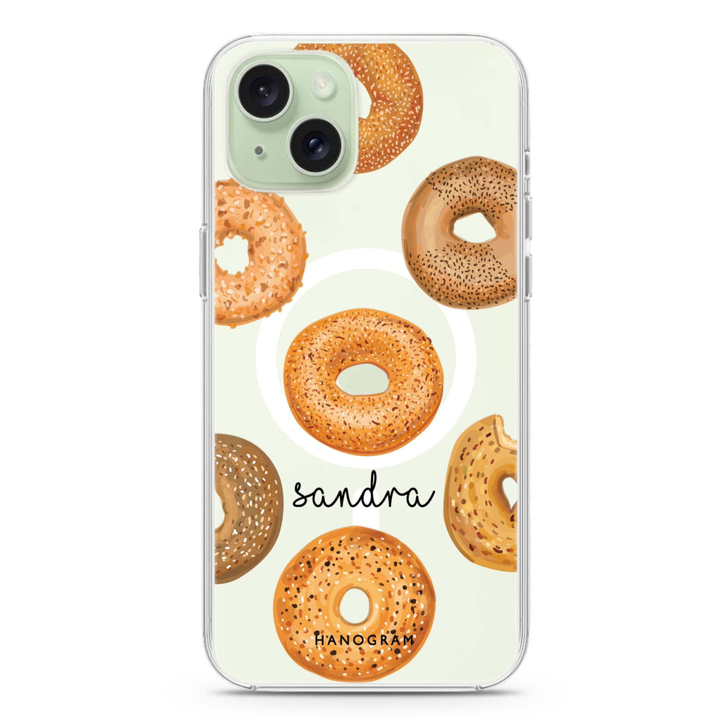 Delicious Donuts iPhone 15 Plus Magsafe 兼容水晶透明保護殼