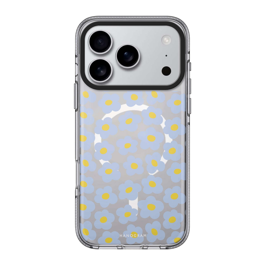 Flowers Pattern 款式 1 iPhone 17 Pro Max MagSafe 水晶透明保護殼 花卉圖案設計 圖1