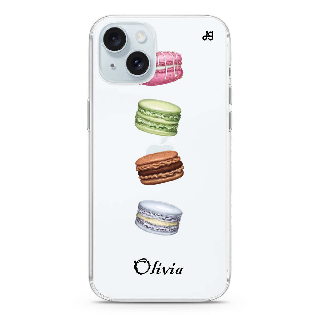 Delicious Macarons iPhone 15 水晶透明保護殼