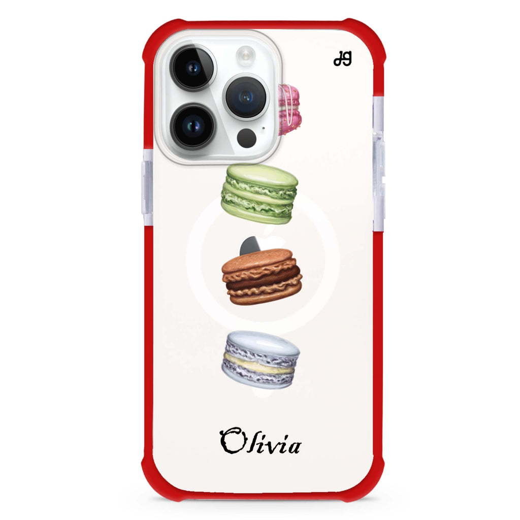 Delicious Macarons iPhone Magsafe 兼容超強防摔保護殼
