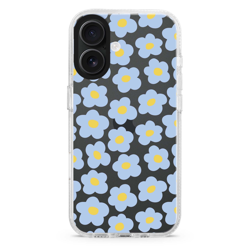 Flowers Pattern 水晶透明保護殼