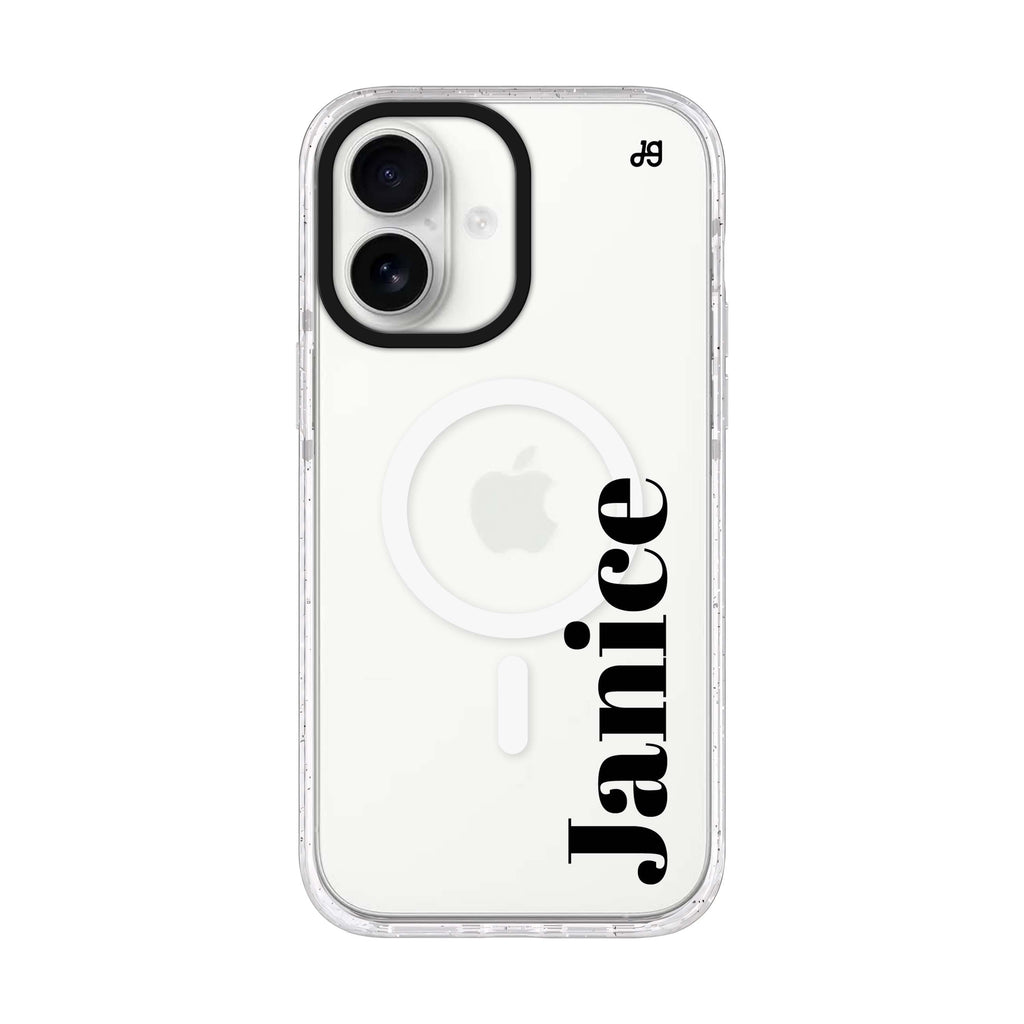 Calliglow iPhone 17 水晶透明保護殼正面展示