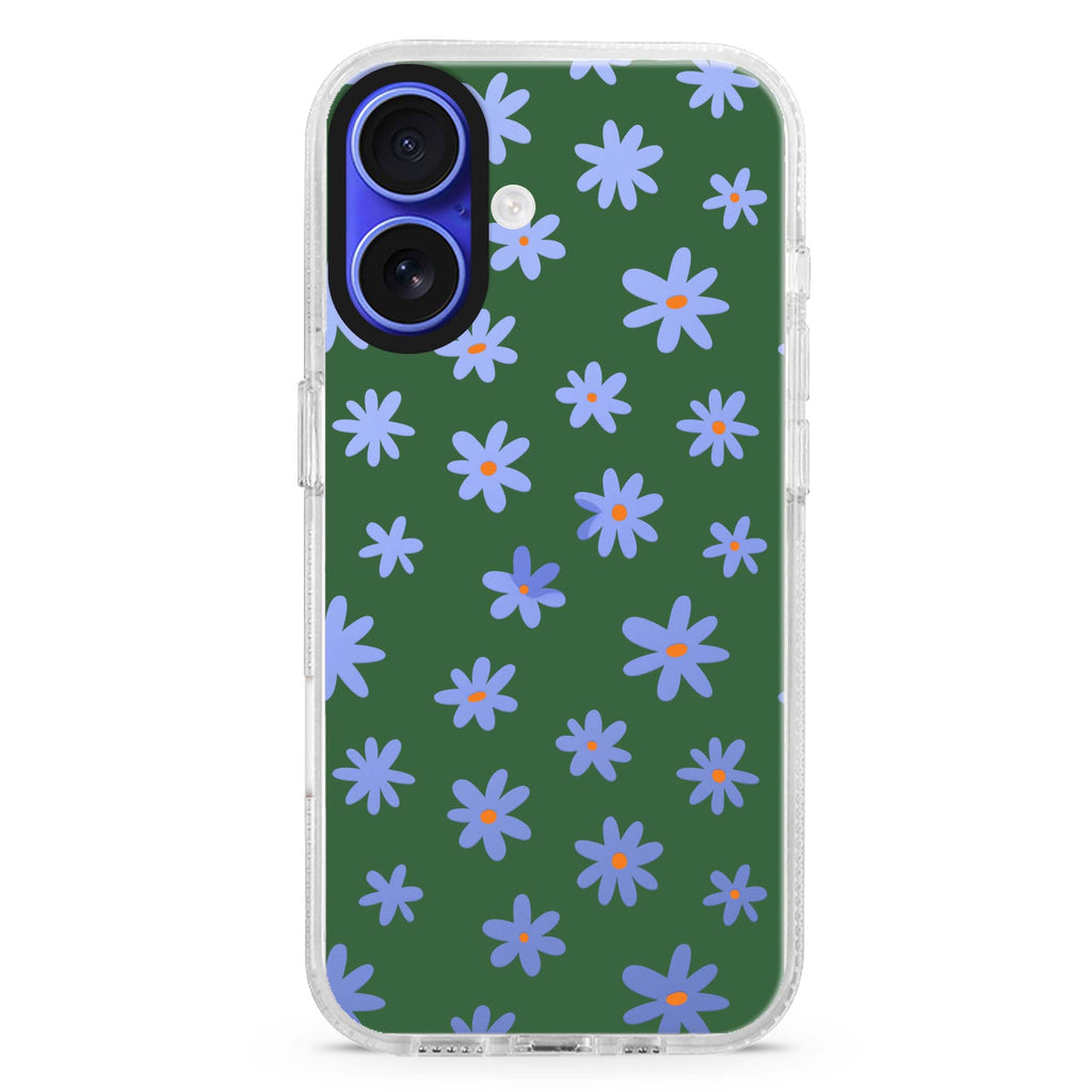 Flowers Pattern 水晶透明保護殼