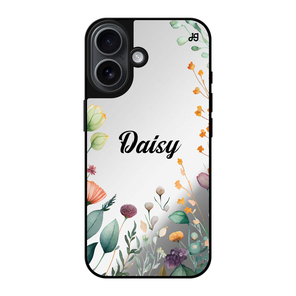 Reflective iPhone 16 Mirror Case –Beautiful Garden Design