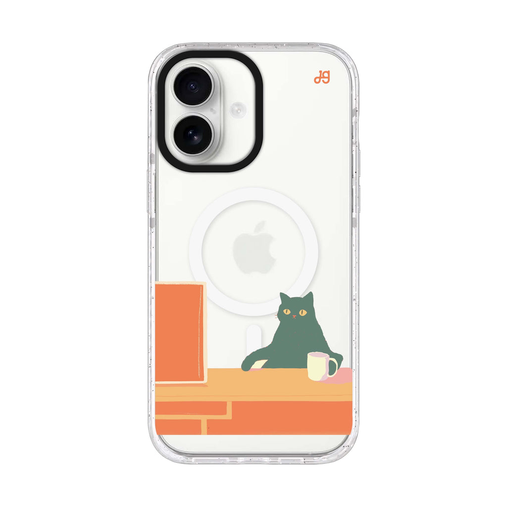 Couch Pawtato iPhone 17 水晶透明保護殼正面展示