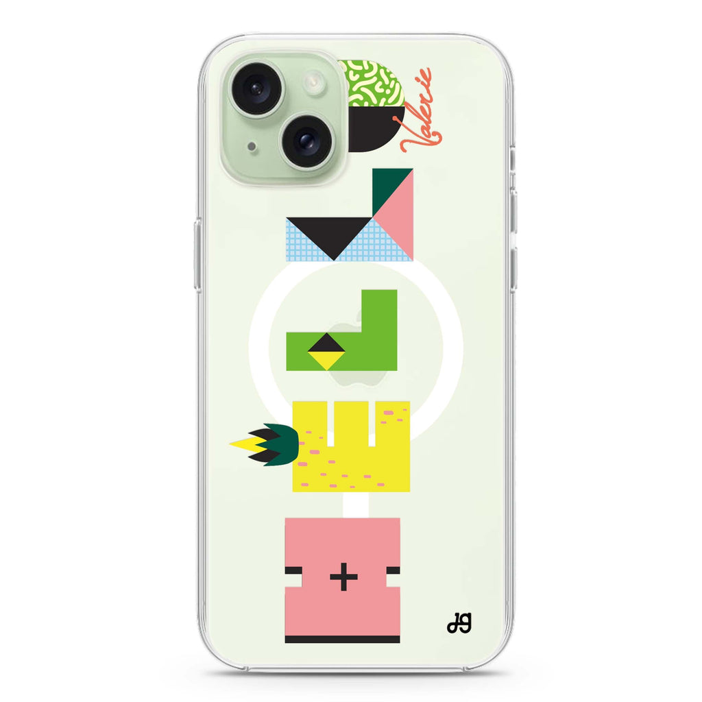 Artistic Foods iPhone 15 Magsafe 兼容水晶透明保護殼