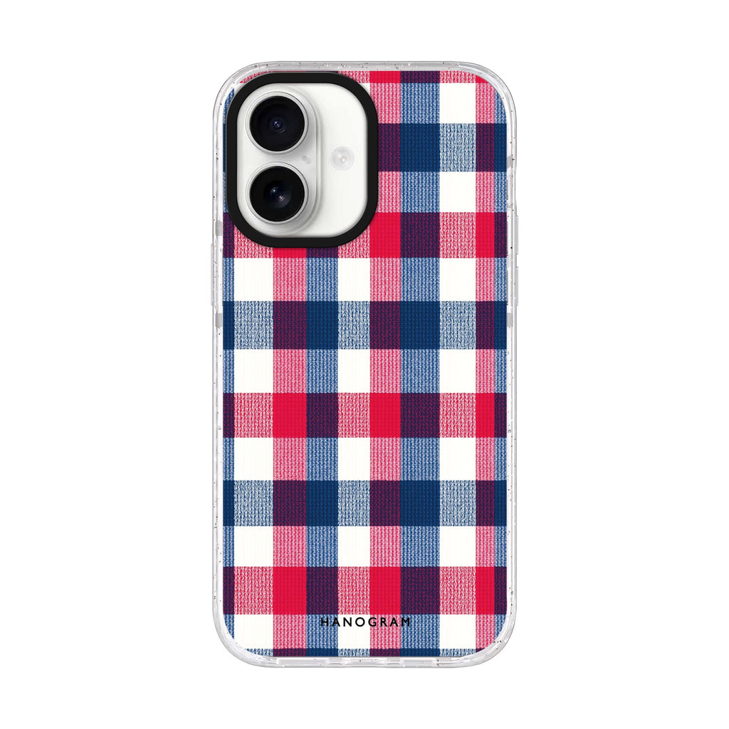 Patriot Plaid iPhone 17 水晶透明保護殼正面展示
