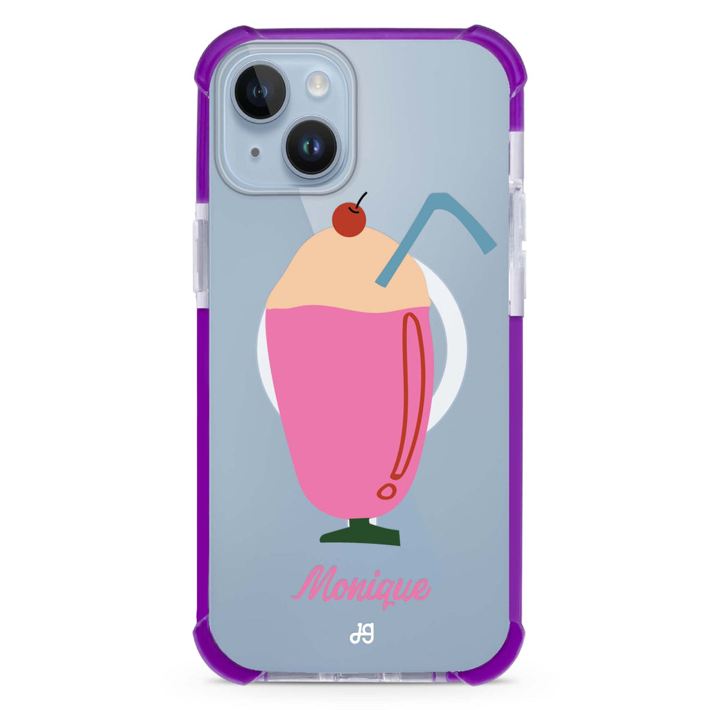 Ice cream Drinks iPhone 15 Plus Magsafe 兼容超強防摔保護殼