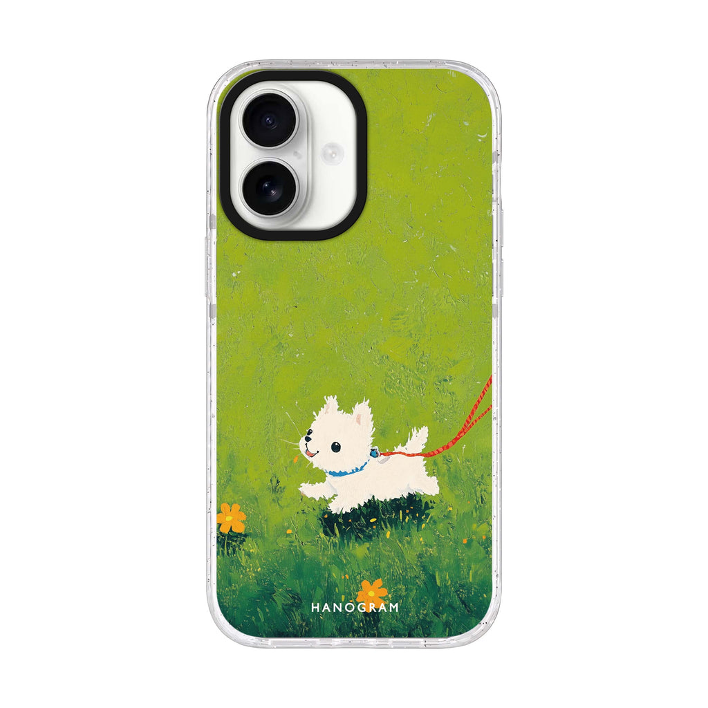 Chasing Joy iPhone 17 水晶透明保護殼正面展示
