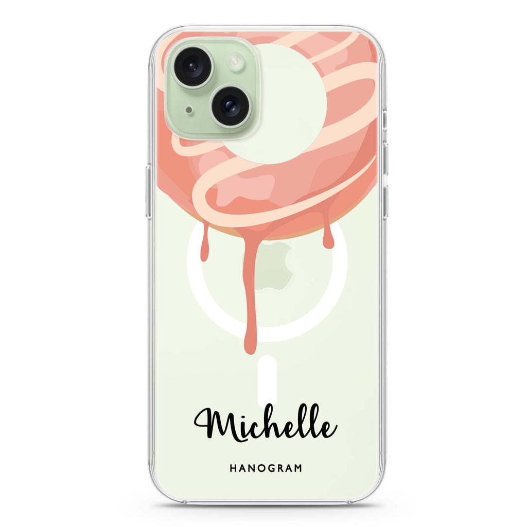 Yummy Donut I iPhone 15 Plus Magsafe 兼容水晶透明保護殼