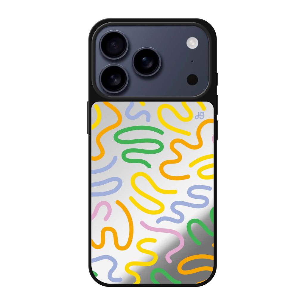 Abstract Doodles 款式1 抽象藝術 iPhone 17 Pro Max 鏡面手機殼主圖