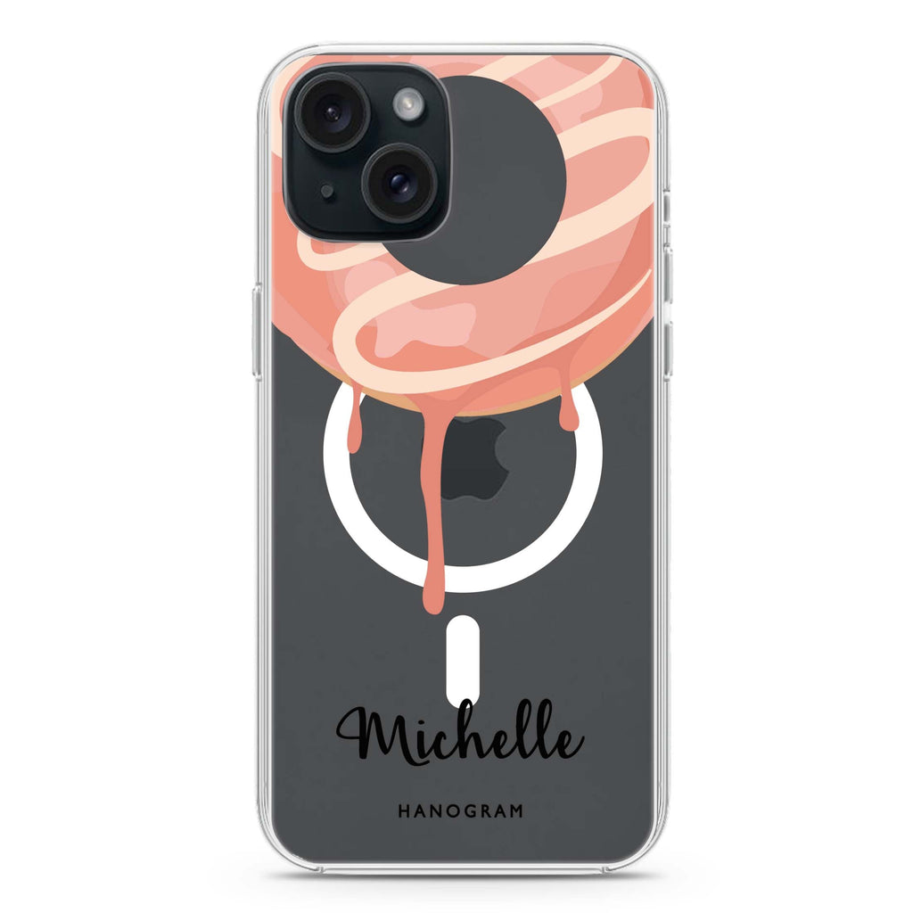 Yummy Donut I iPhone 15 Magsafe 兼容水晶透明保護殼