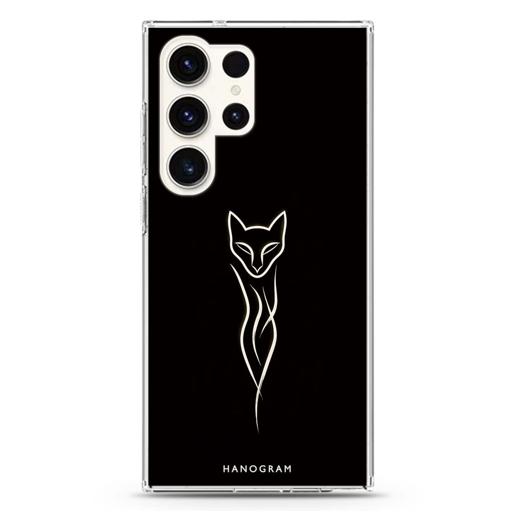 Fox in a Single Stroke Samsung Galaxy 水晶透明保護殼