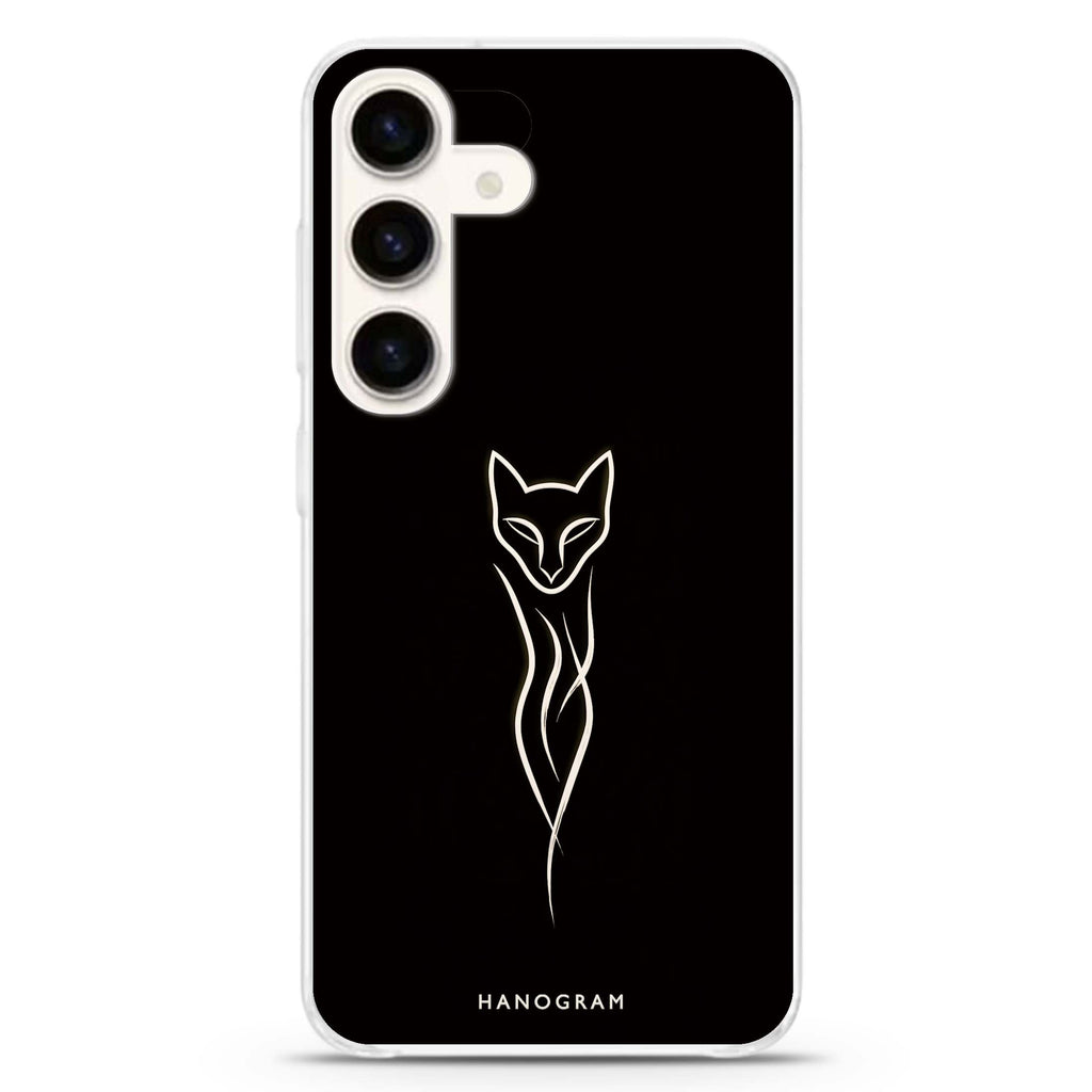 Fox in a Single Stroke Samsung Galaxy 水晶透明保護殼