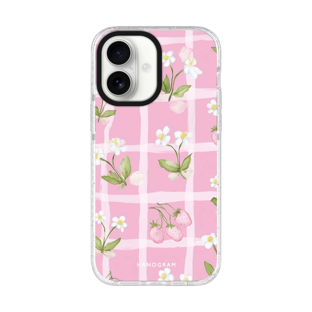 Berry Lace iPhone 17 水晶透明保護殼正面展示