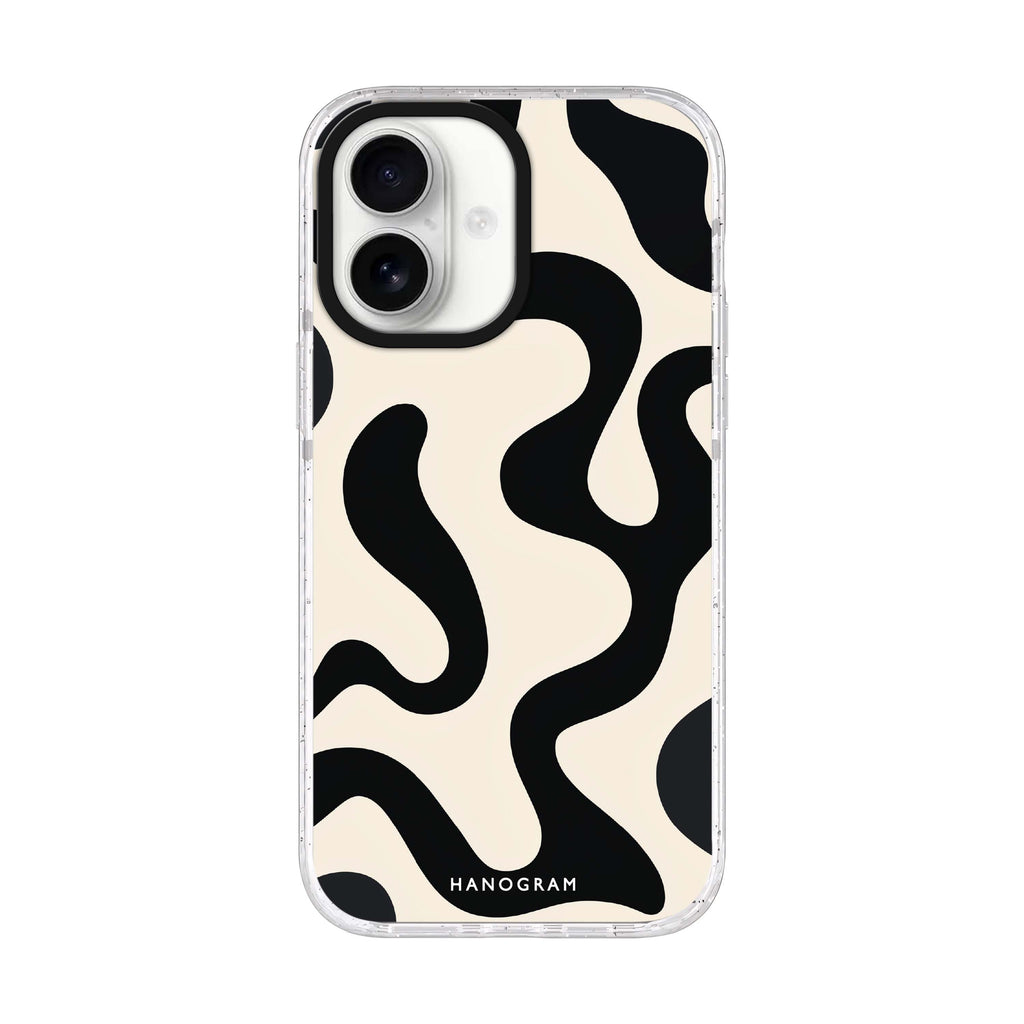 Interlock Noir iPhone 17 水晶透明保護殼正面展示
