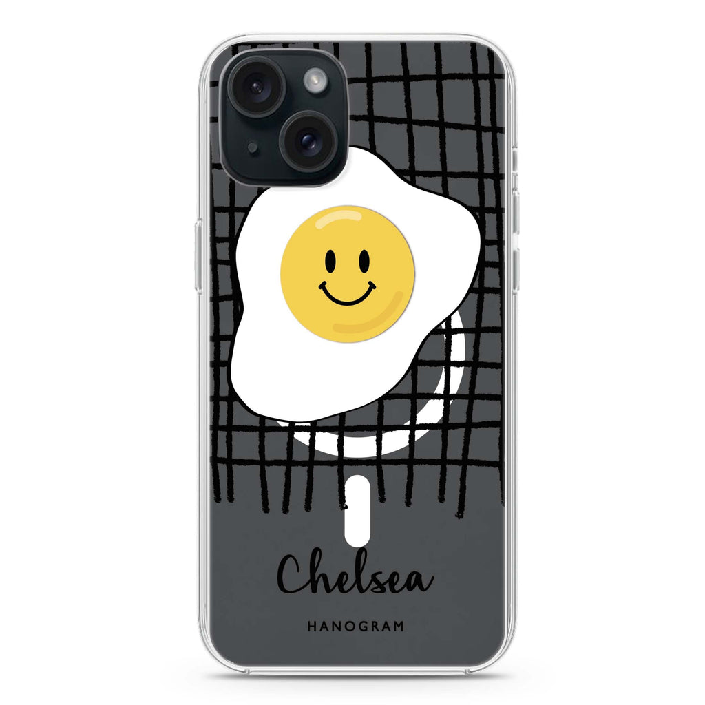 Funny Egg iPhone 15 Plus Magsafe 兼容水晶透明保護殼