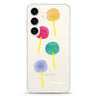Colorful Candy I Samsung Galaxy S26/S25/S24 可加名字水晶透明保護殼正面展示