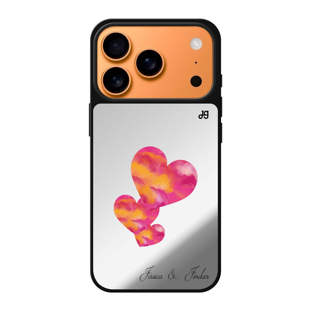 Red Hearts 款式1 紅色愛心 iPhone 17 Pro Max 鏡面手機殼主圖