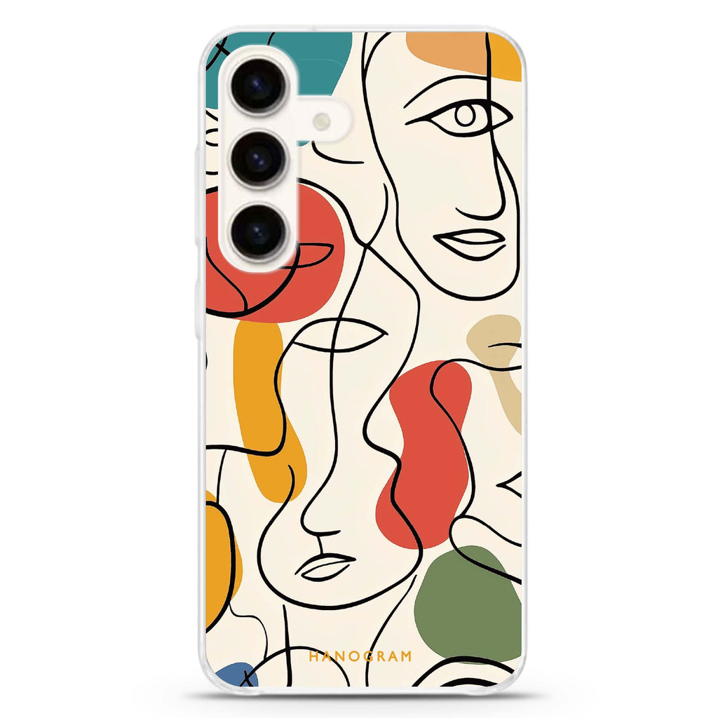 Faces of Joy Samsung Galaxy S26/S25/S24 水晶透明保護殼正面展示