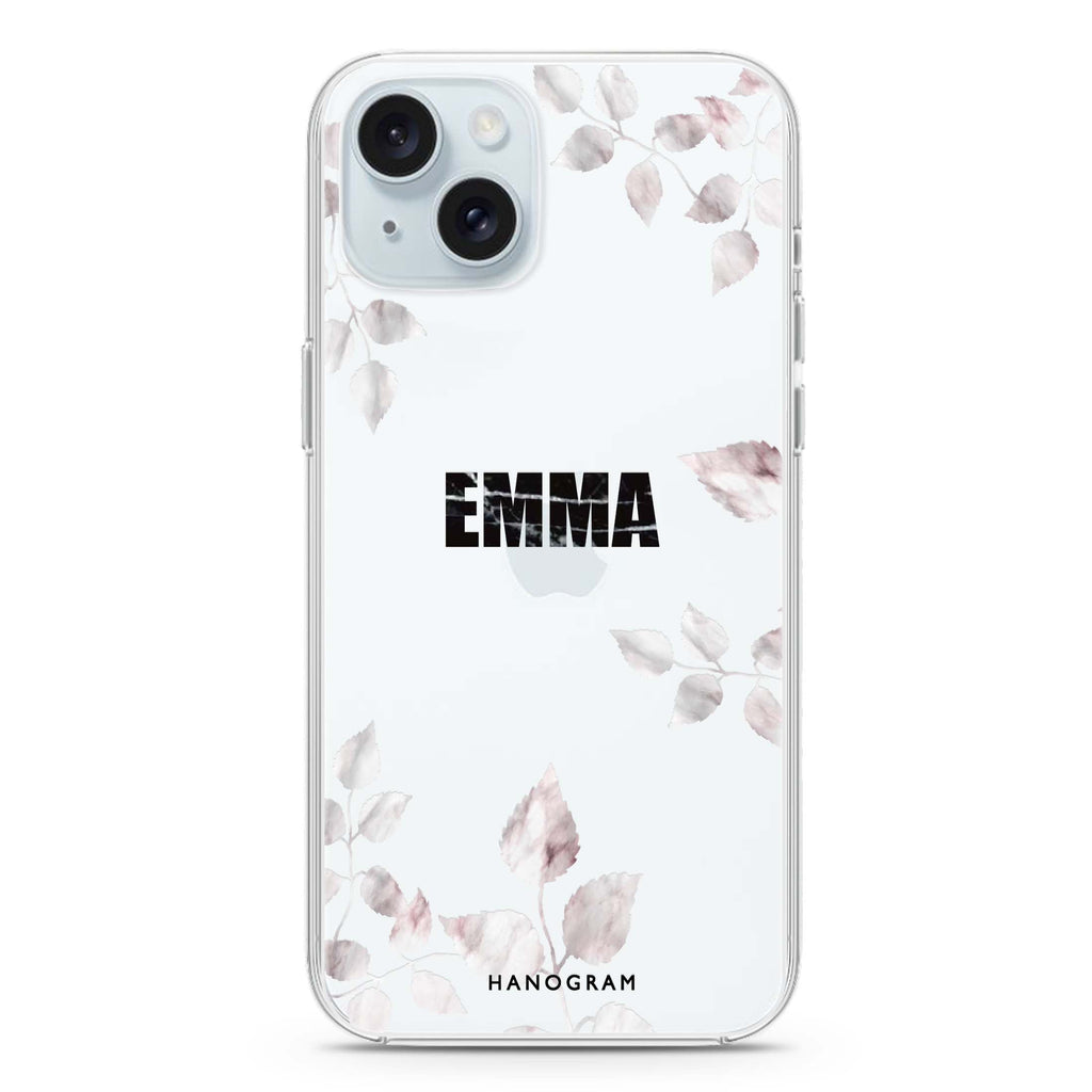 Life Simple Floral iPhone 15 水晶透明保護殼