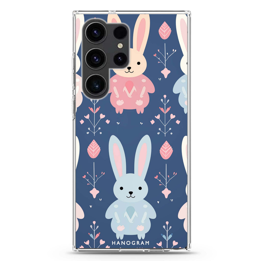 Bunny Bliss Samsung Galaxy S22 Ultra 水晶透明保護殼