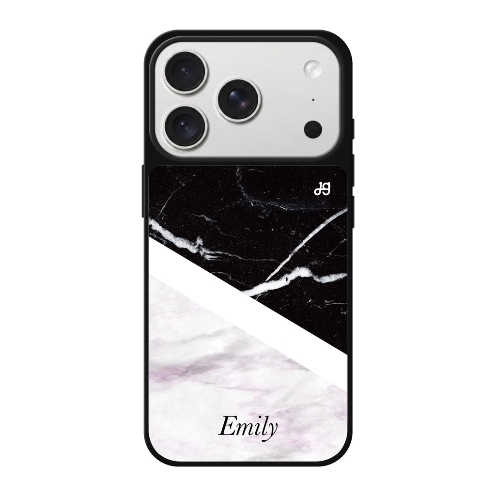 Black & White Marble 鏡面手機殼