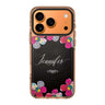 Stunning Floral iPhone 17 Pro Max MagSafe 水晶透明保護殼 花卉圖案設計 可自訂名字 圖1