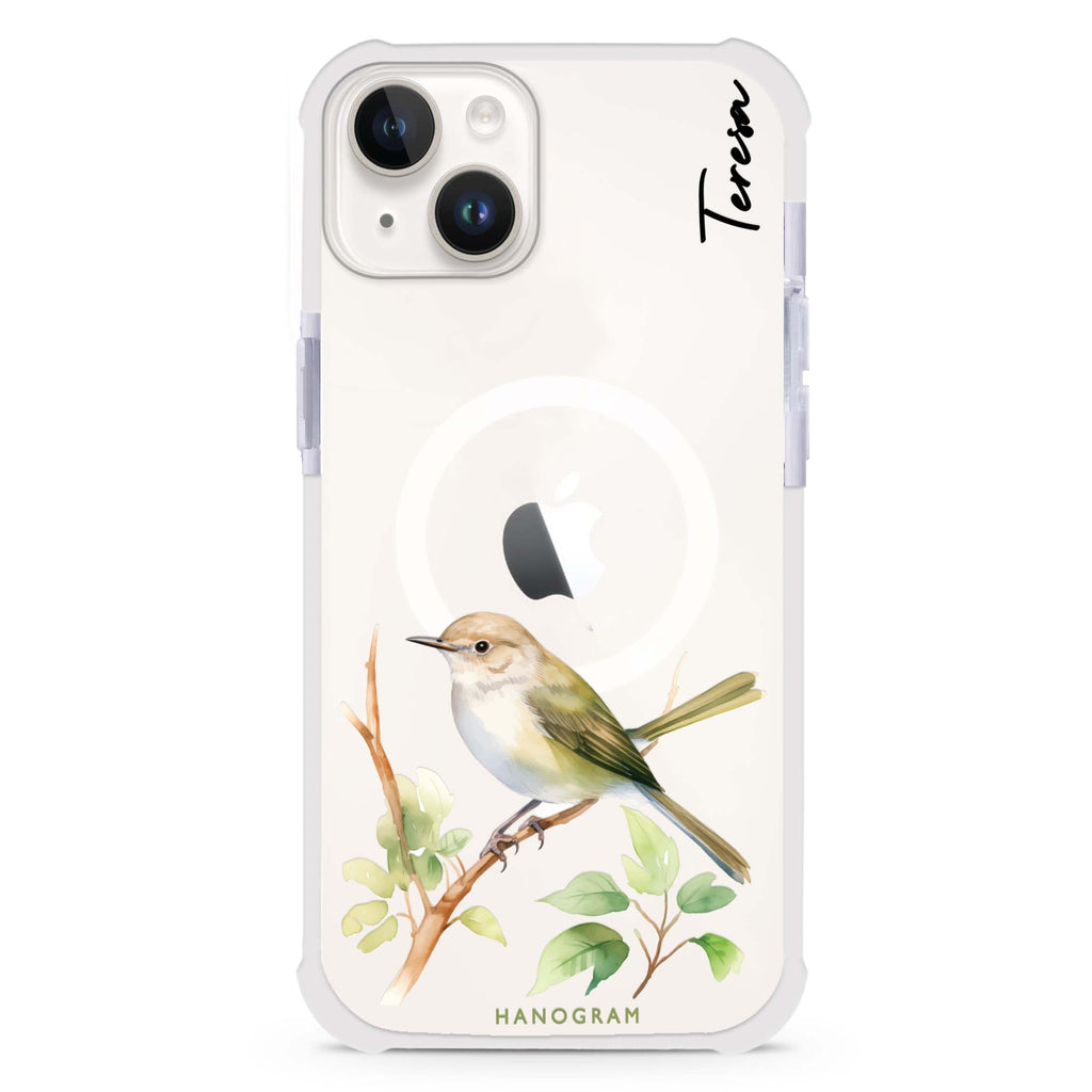 Warbler Whisper iPhone 15 Magsafe 兼容超強防摔保護殼
