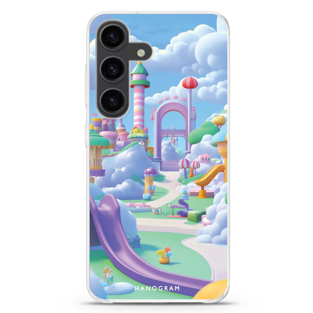 Skybound Adventure Samsung Galaxy S26/S25/S24 水晶透明保護殼正面展示