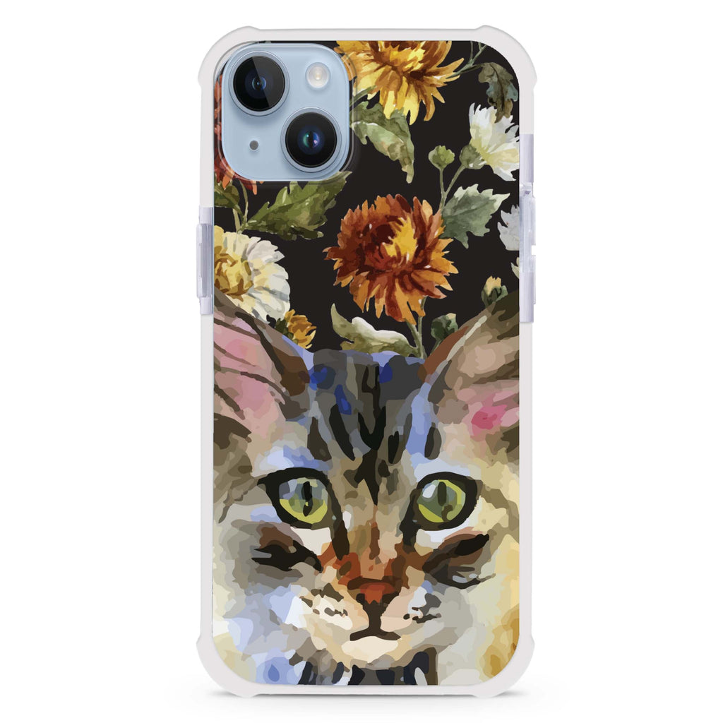 Watercolour Cat iPhone 15 Plus Magsafe 兼容超強防摔保護殼
