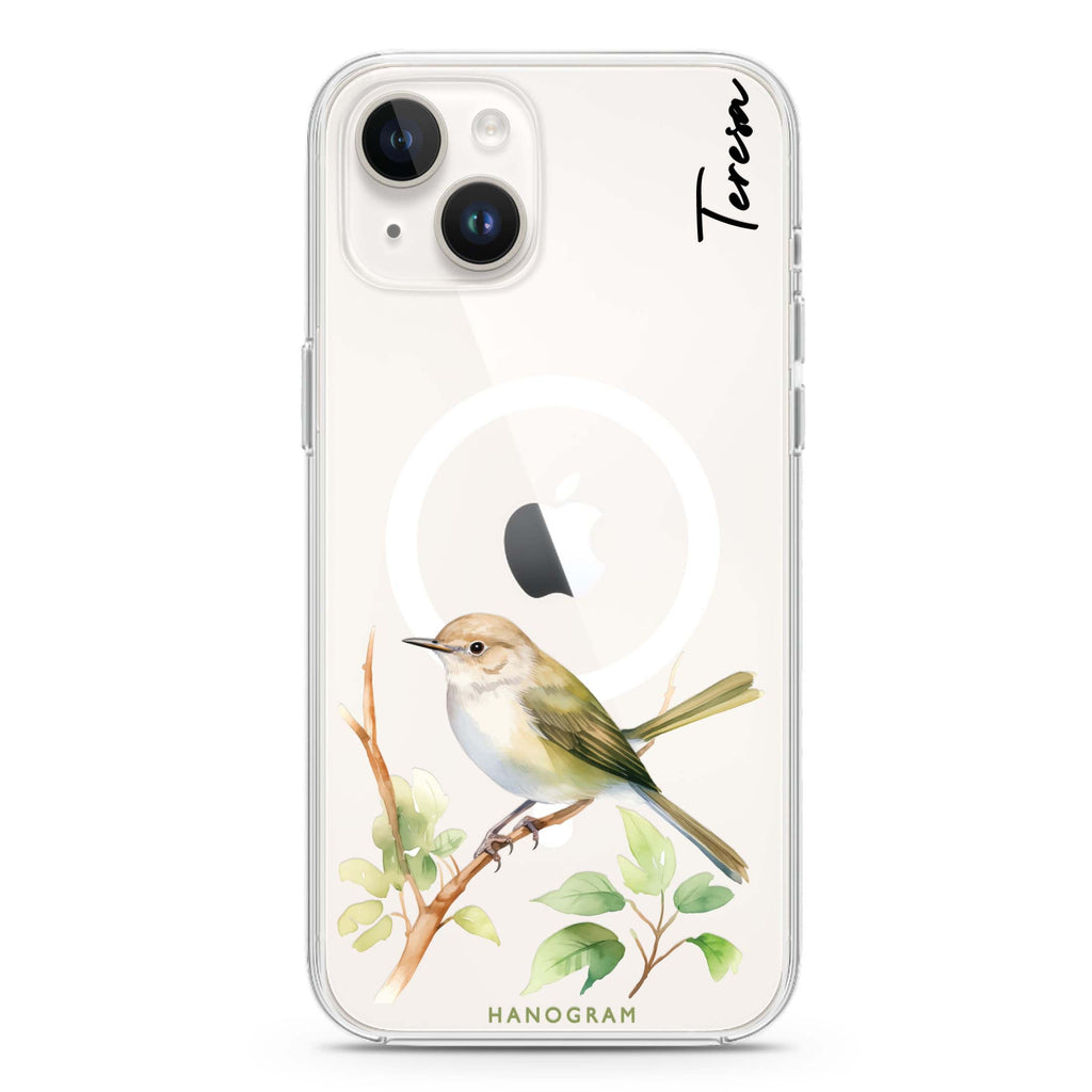 Warbler Whisper iPhone 14 Magsafe 兼容水晶透明保護殼
