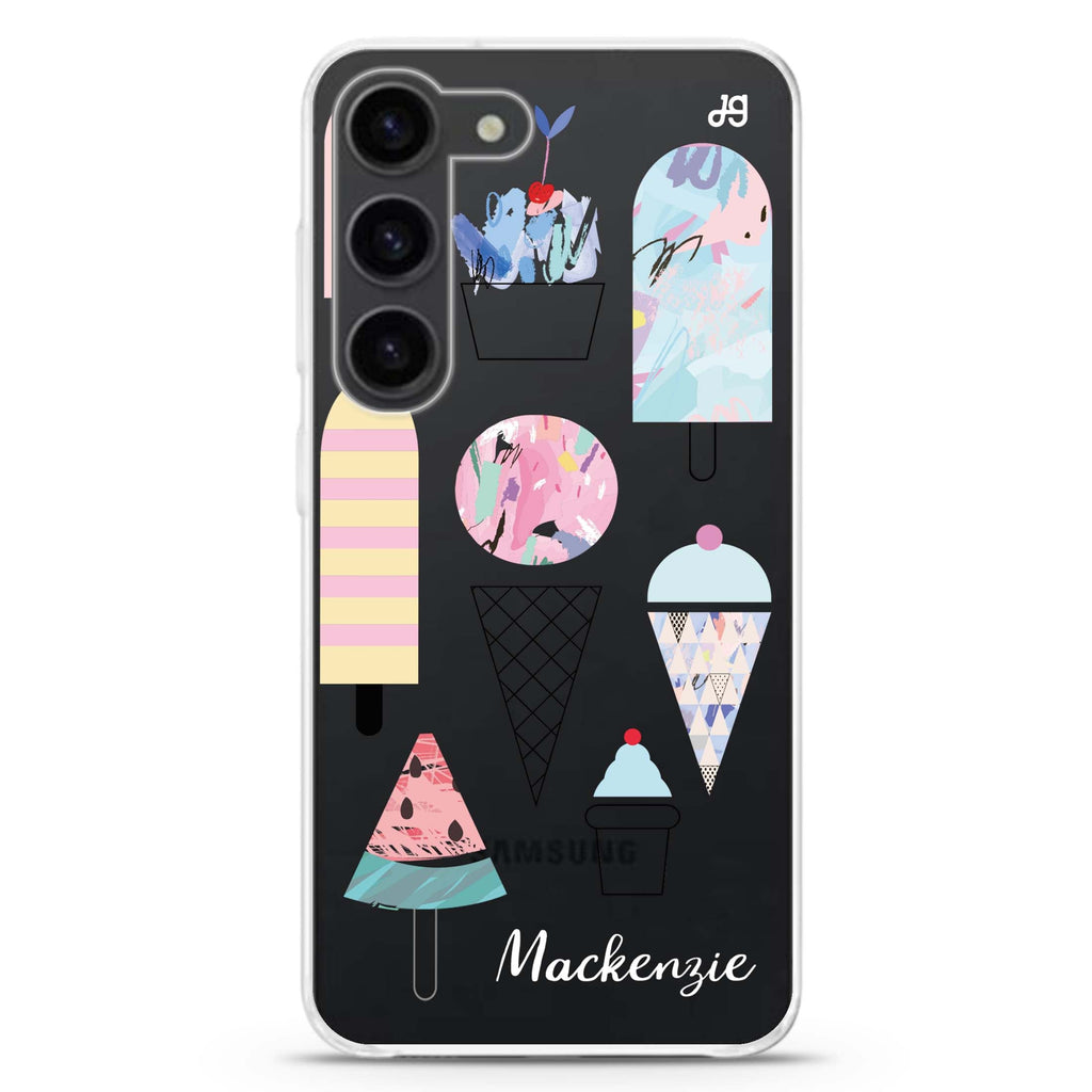 Artistic Ice cream II Samsung Galaxy 水晶透明保護殼
