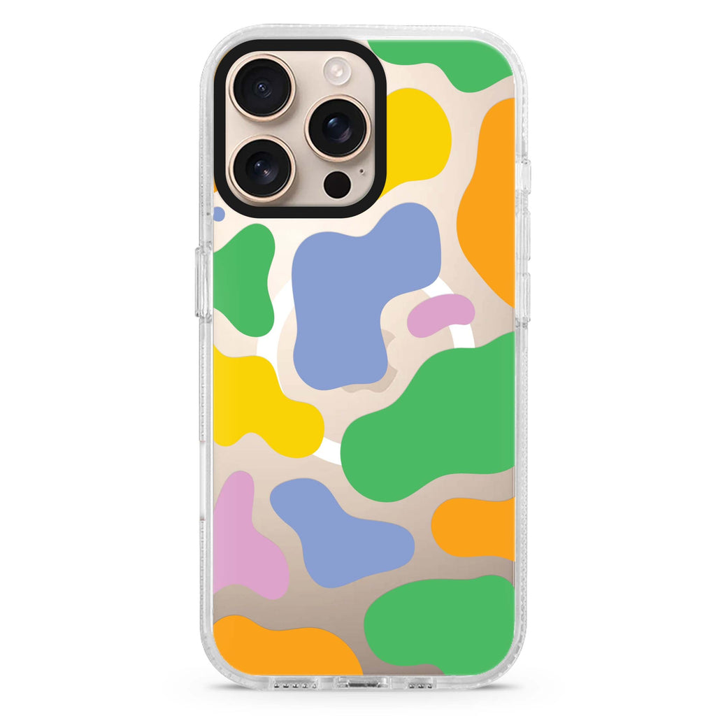 Abstract Doodles Magsafe 兼容水晶透明保護殼