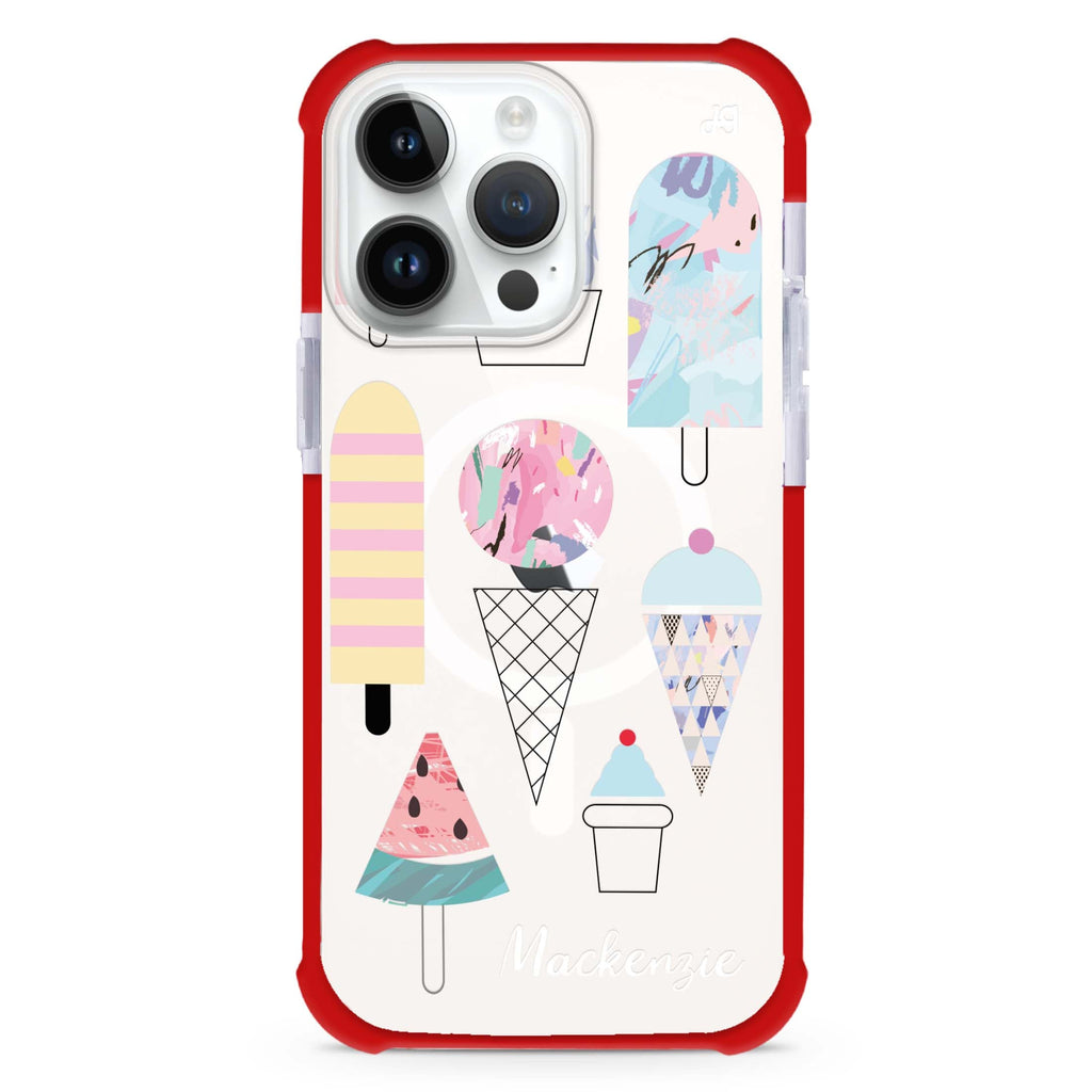 Artistic Ice cream II iPhone Magsafe 兼容超強防摔保護殼