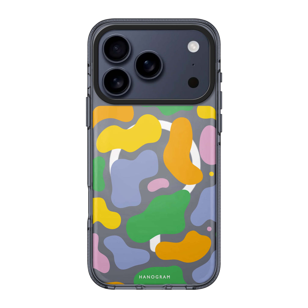 Abstract Doodles 款式 2 iPhone 17 Pro Max MagSafe 水晶透明保護殼 抽象圖案設計 圖1