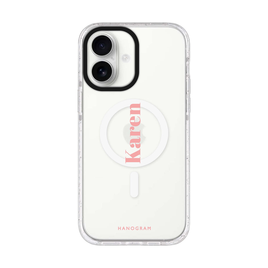 YourName Club iPhone 17 水晶透明保護殼正面展示