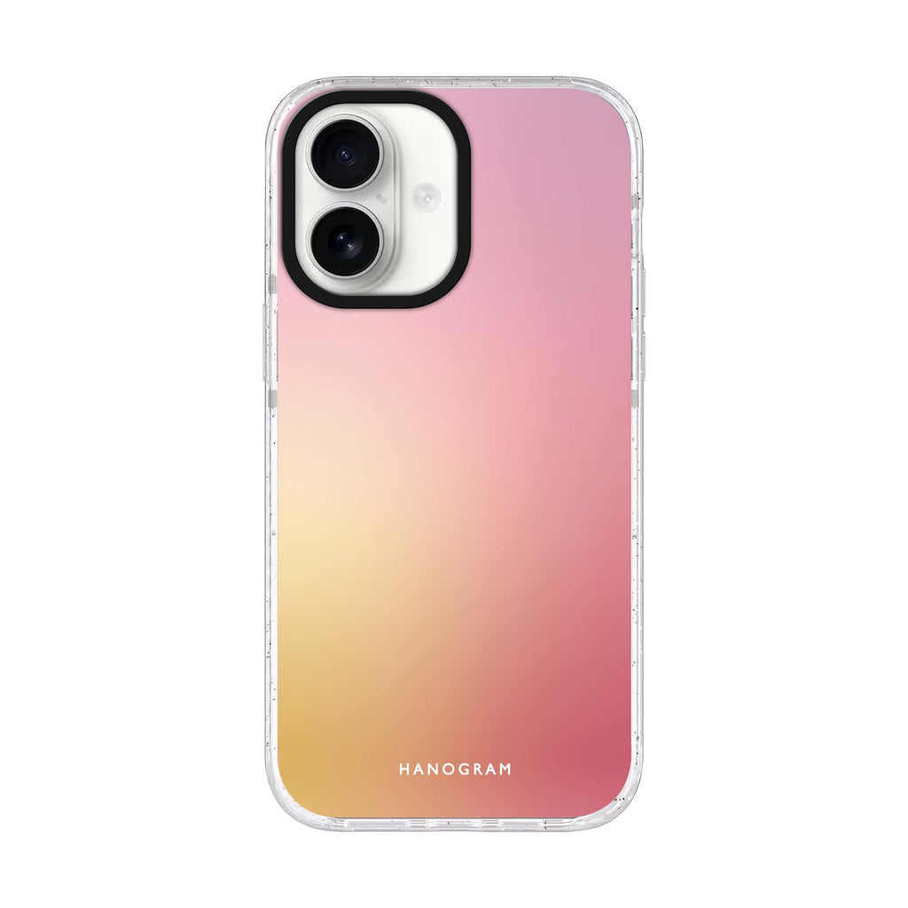 Sunpetal Glow iPhone 17 水晶透明保護殼正面展示
