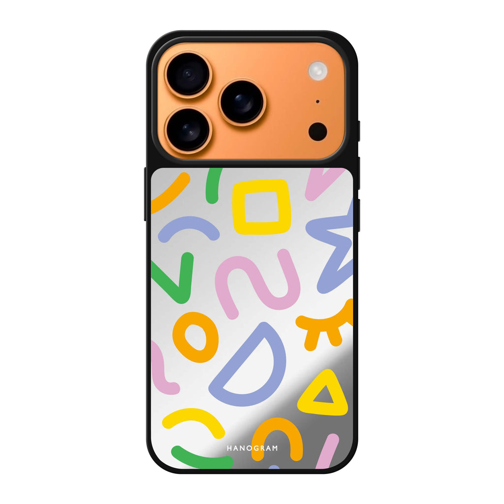 Abstract Doodles 款式5 抽象藝術 iPhone 17 Pro Max 鏡面手機殼主圖